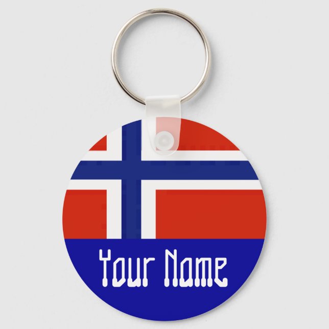 PORTE-CLÉS DRAPEAU NORVÈGE (Recto)