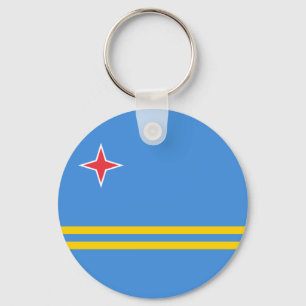 Porte-clés Drapeau Patriotique Aruba