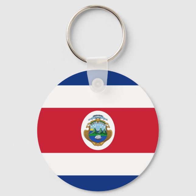 Porte-clés Drapeau patriotique du Costa Rica (Recto)