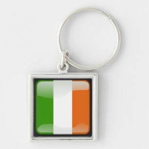 Porte-clés drapeau poli irlandais