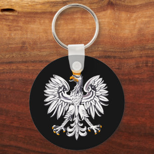Porte-clés Drapeau polonais & Aigle, vacances en Pologne, voy