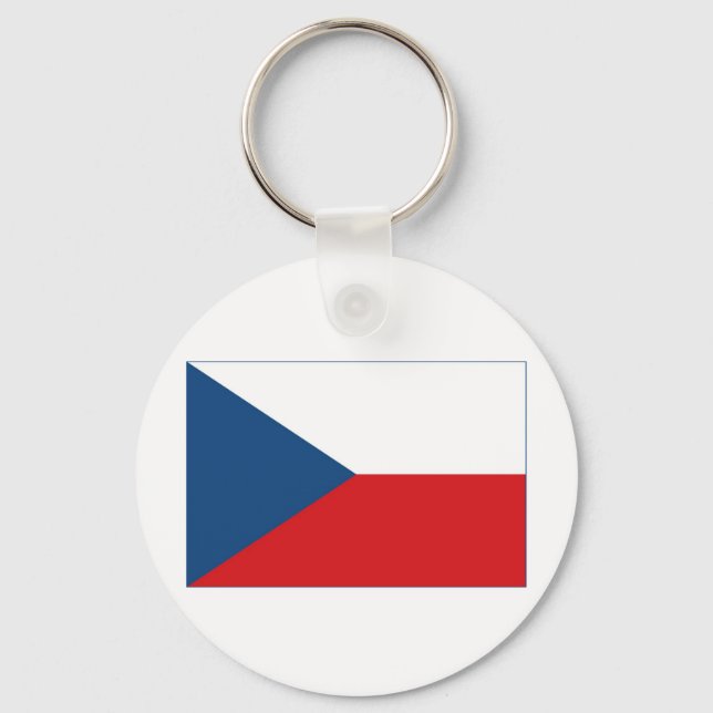 Porte-clés Drapeau République tchèque (Recto)