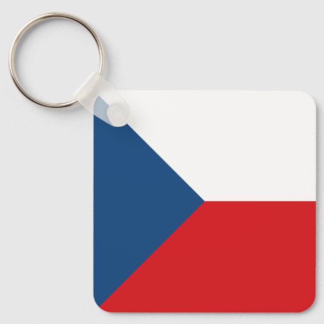 Porte-clés Drapeau République tchèque (Recto)
