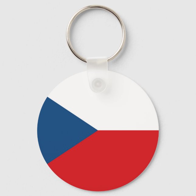 Porte-clés Drapeau République tchèque (Recto)