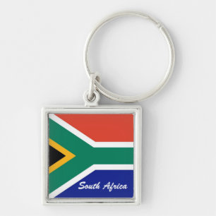Porte-clés Drapeau sud-africain de carré de drapeau