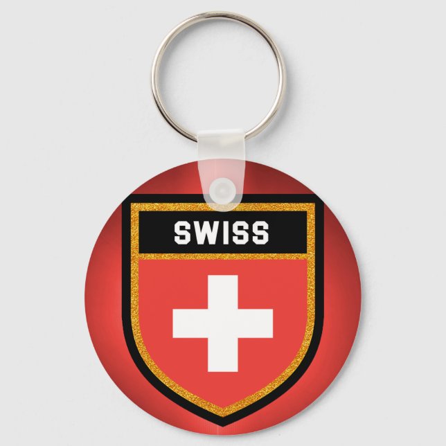 Porte-clés Drapeau suisse (Recto)