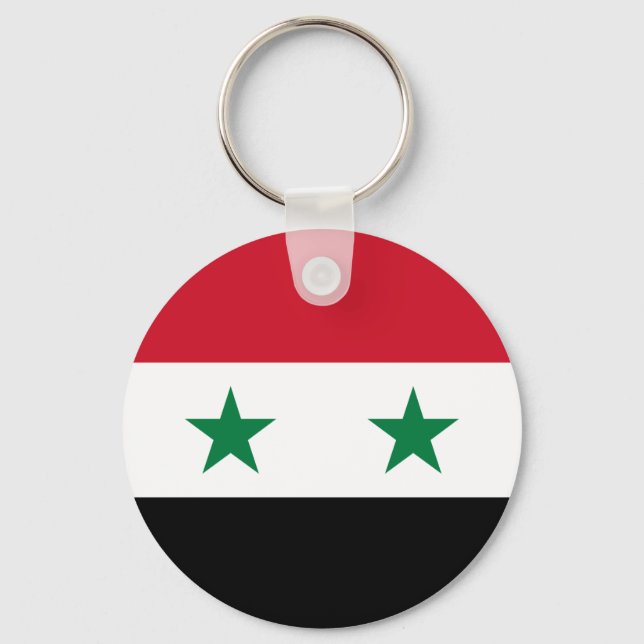 Porte-clés Drapeau Syrie (Recto)