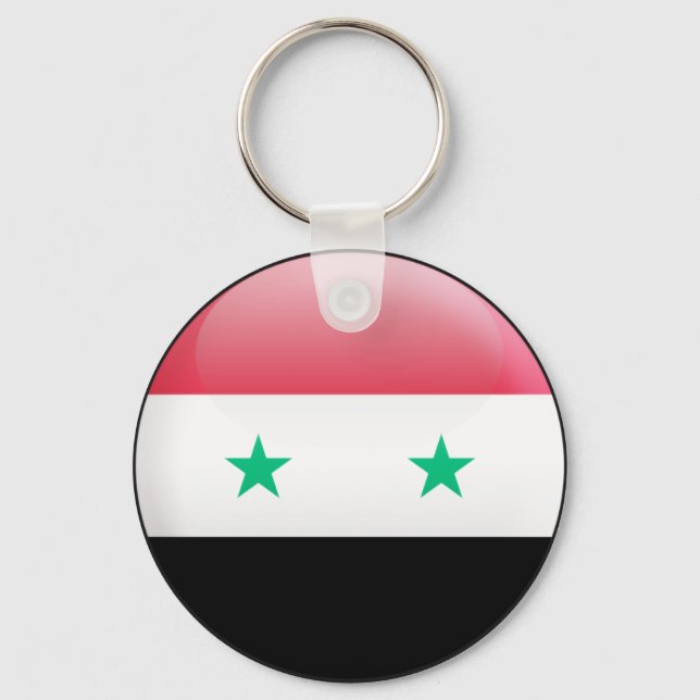 Porte-clés Drapeau Syrie (Recto)