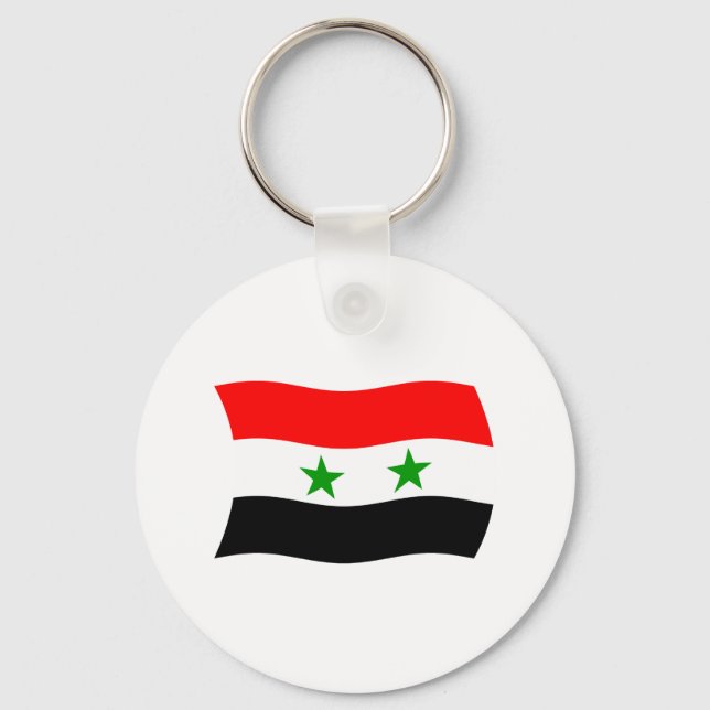 Porte-clés Drapeau Syrien (Recto)