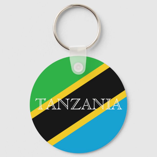 Porte-clés drapeau tanzanien (Recto)
