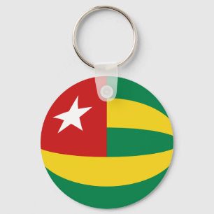 Porte-clés Drapeau Togo Fisheye Porte - clé