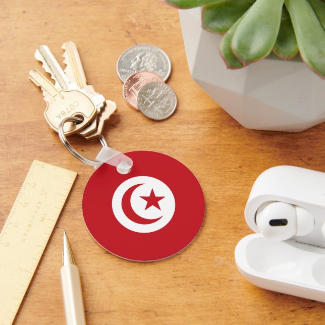 Porte-clés Drapeau tunisien (Bureau)