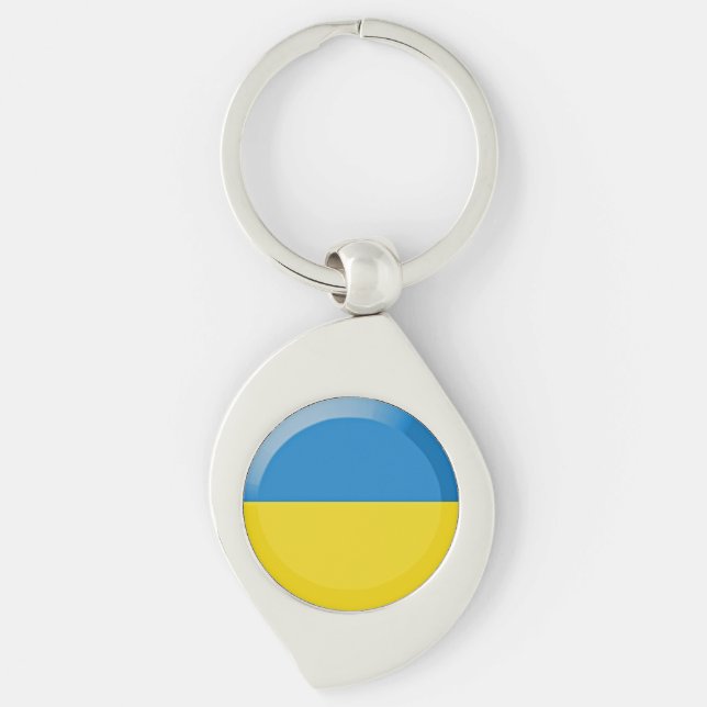 Porte-clés Drapeau ukrainien (Devant)