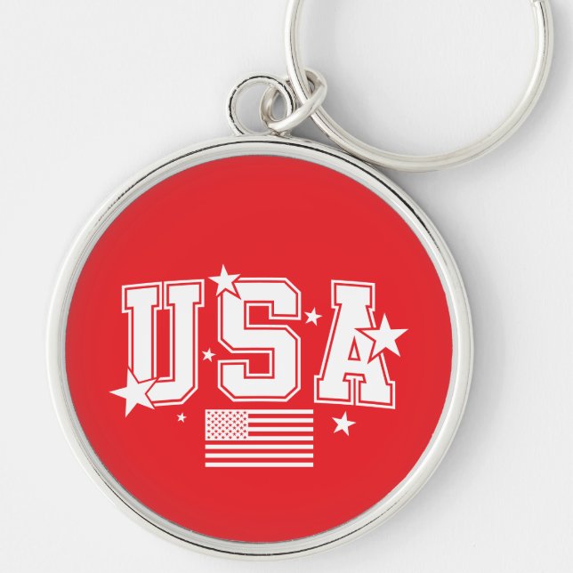 Porte-clés Drapeau USA (Devant)
