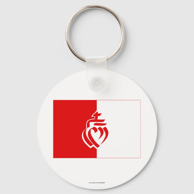 Porte-clés Drapeau vendéen (Recto)