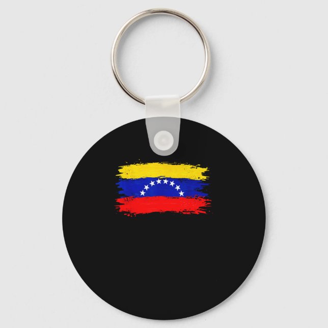 Porte-clés Drapeau Venezuela 2026 Libre Paix  (Recto)
