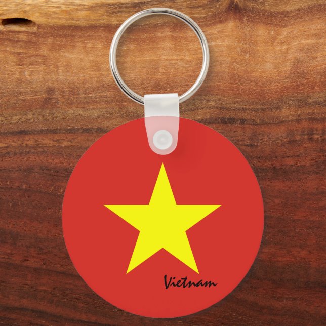 Porte-clés Drapeau vietnamien & fête du Vietnam, patriotes /s (Recto)