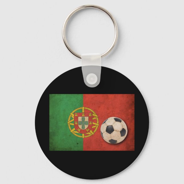 Porte-clés Drapeau vintage du Portugal (Recto)