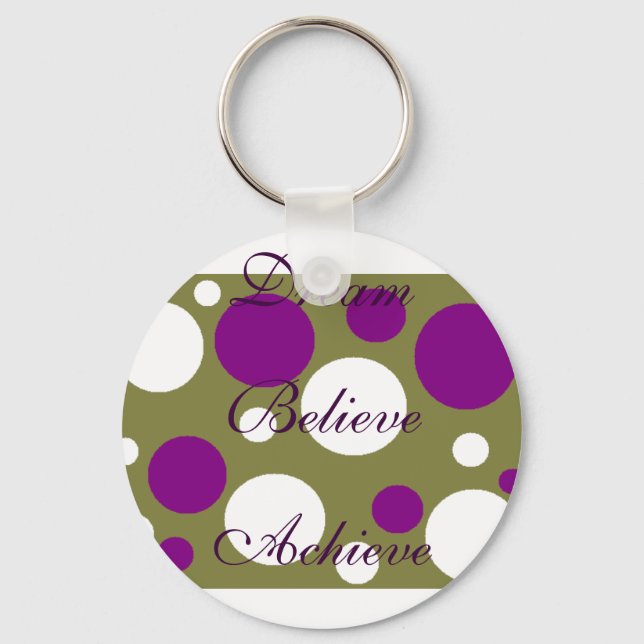 Porte-clés Dream Believe Achieve Porte - clé (Recto)