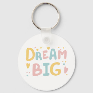 Porte-clés Dream Big Pastel Hearts