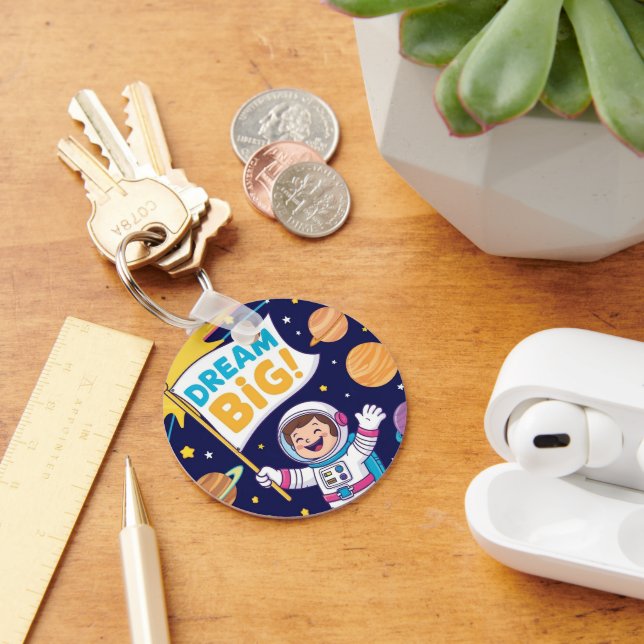 Porte-clés Dream Big with a Kid Astronaut (Bureau)