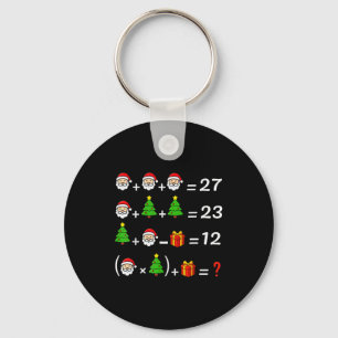 Porte-clés Drôle 67 Meme Noël Prof de Maths Santa Six Sept