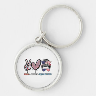 Porte-clés Drôle américain Patriotique
