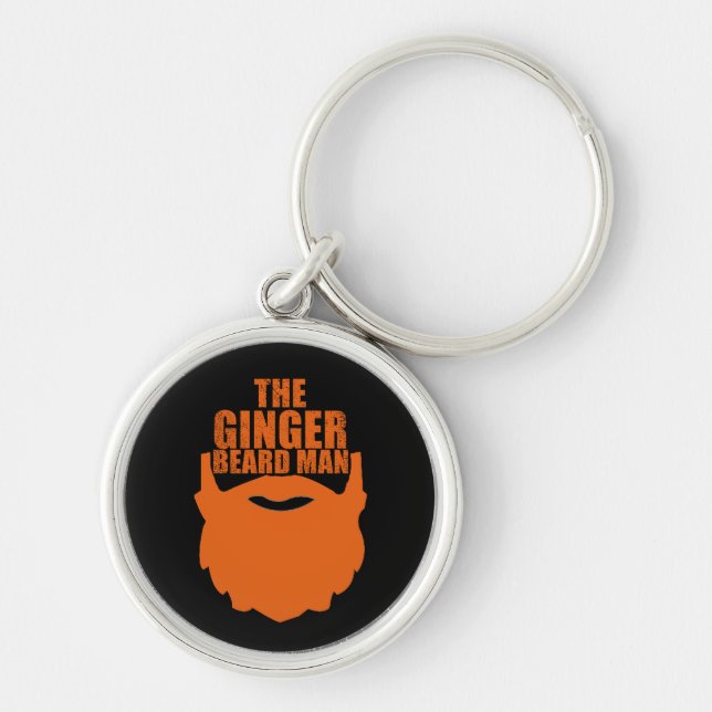 Porte-clés Drôle barbe à gingembre homme (Devant)
