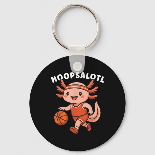 Porte-clés Drôle Basketball Hommes garçons Joueur de basket-b (Recto)