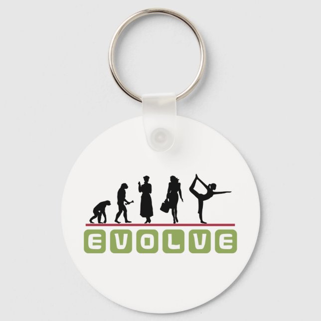 Porte-clés Drôle cadeau Yoga (Recto)