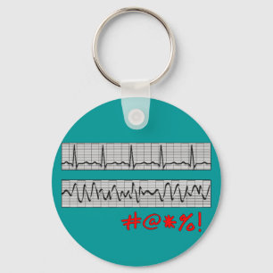 Porte-clés Drôle Cardiac Rhythm Dons
