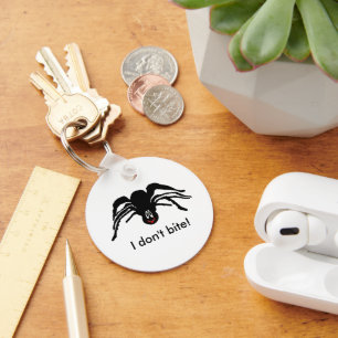 Porte-clés Drôle Cartoon Black Spider Halloween Black Widow