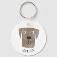 Drôle Chocolat Labrador Retriever Chien Nom Person