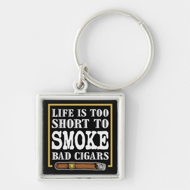 Porte-clés Drôle Citation de Cigar Sarcastique (Devant)