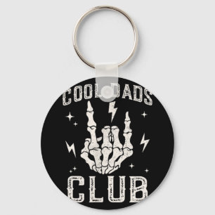 Porte-clés Drôle Cool Dads Club Retro Skeleton Papa