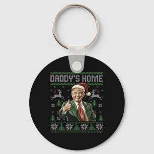 Porte-clés Drôle Daddy's Home Trump laide pull de Noël Xm