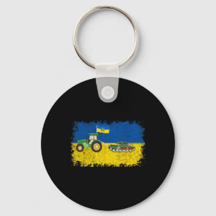 Porte-clés Drôle de fermier ukrainien vole le mème de char I