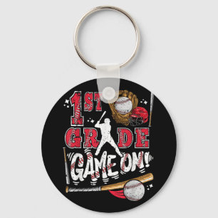 Porte-clés Drôle De Retour À L'École 1Ème Classe De Baseball