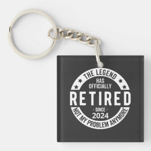 Porte-clés drôle de retraite 2024