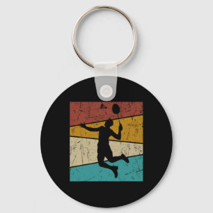 Porte-clés Drôle Dminton Navette Vintage Rétro Pour Hommes Fe