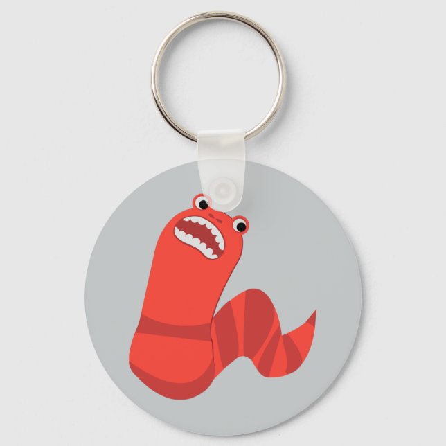Porte-clés Drôle Drôle Cartoon Worm Mort de Mongolie (Recto)