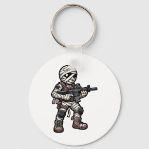 Porte-clés Drôle Halloween tactique maman armée hommes vétéra