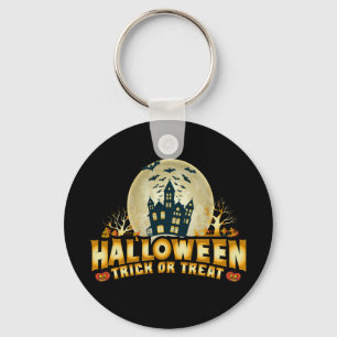 Porte-clés Drôle Halloween Trick ou Treat Porte - clé d'horre