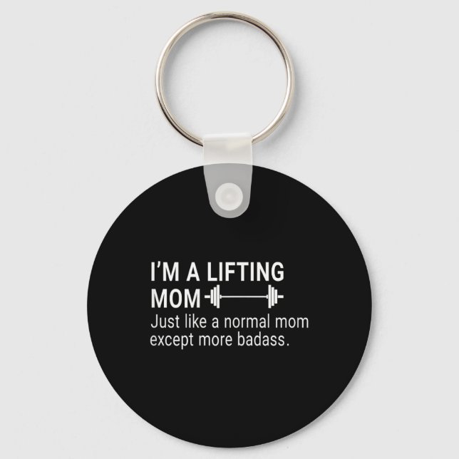 Porte-clés Drôle Je suis une maman levant Définition Gym Stan (Recto)