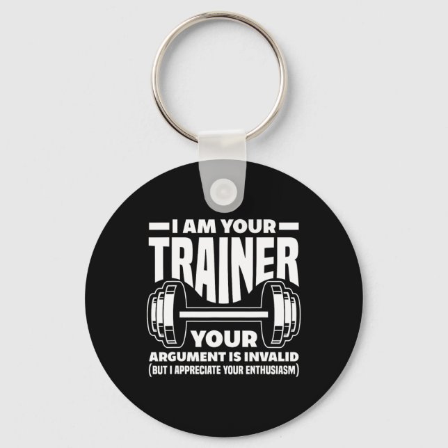 Porte-clés Drôle Je Suis Votre Trainer Gym Personal Trainer C (Recto)