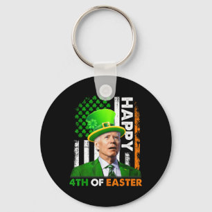 Porte-clés Drôle Joe Biden Jour de la Saint Patrick Happy 4 j