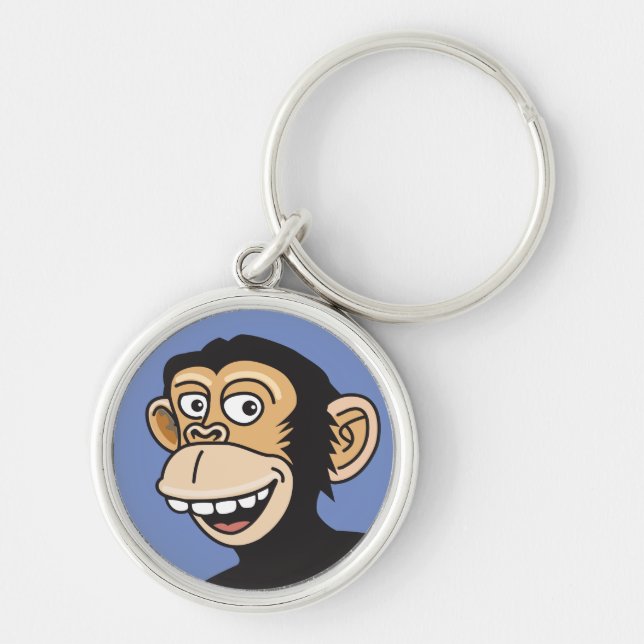 Porte-clés Drôle "Joyeux singe" (Devant)