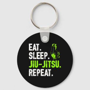 Porte-clés Drôle Manger Dormir Jiu Jitsu Répéter Brésilien BJ