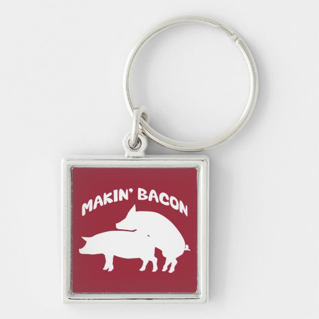 Porte-clés Drôle nouveauté bacon porte - clé (Devant)