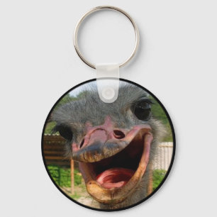 Porte-clés Drôle Ostrich Bird Photo What's Up